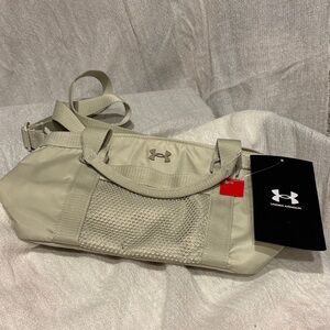 Under Armour Light Beige Crossbody Bag with Mesh Pocket